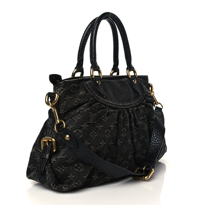 Louis Vuitton Denim Neo Cabby MM Black 3 of 6