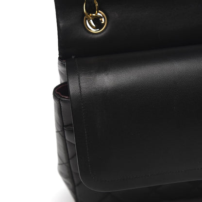 Chanel Lambskin Quilted Jumbo Double Flap Black 8 of 14