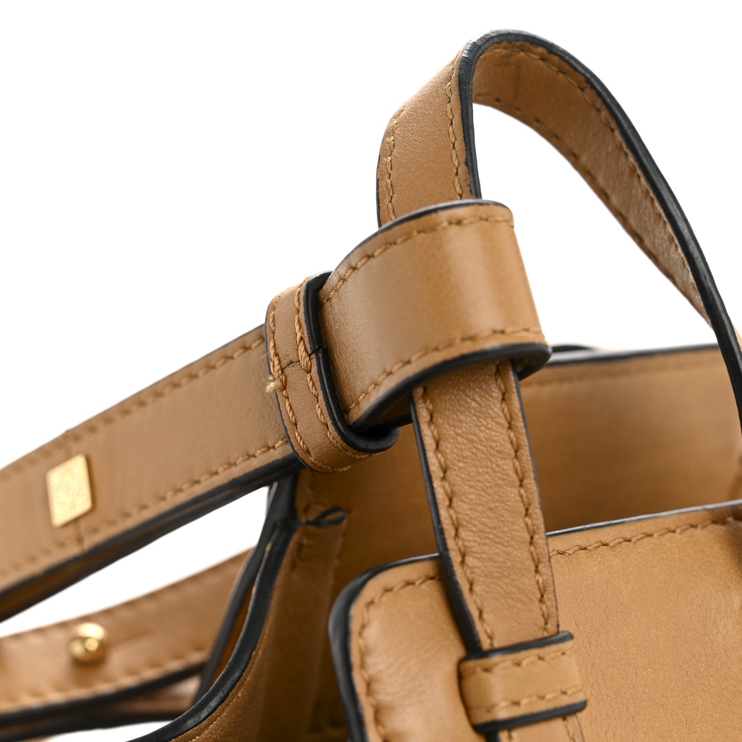 Calfskin Mini Hammock Shoulder Bag Gold