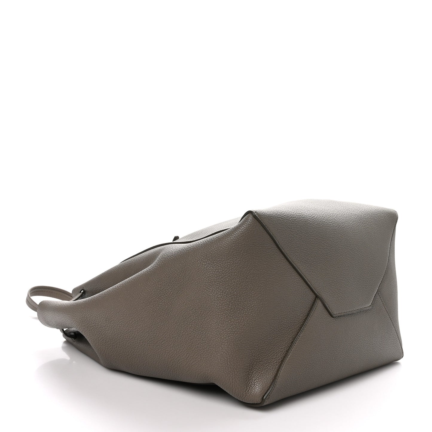 Soft Grained Calfskin Medium Belt Cabas Phantom Taupe