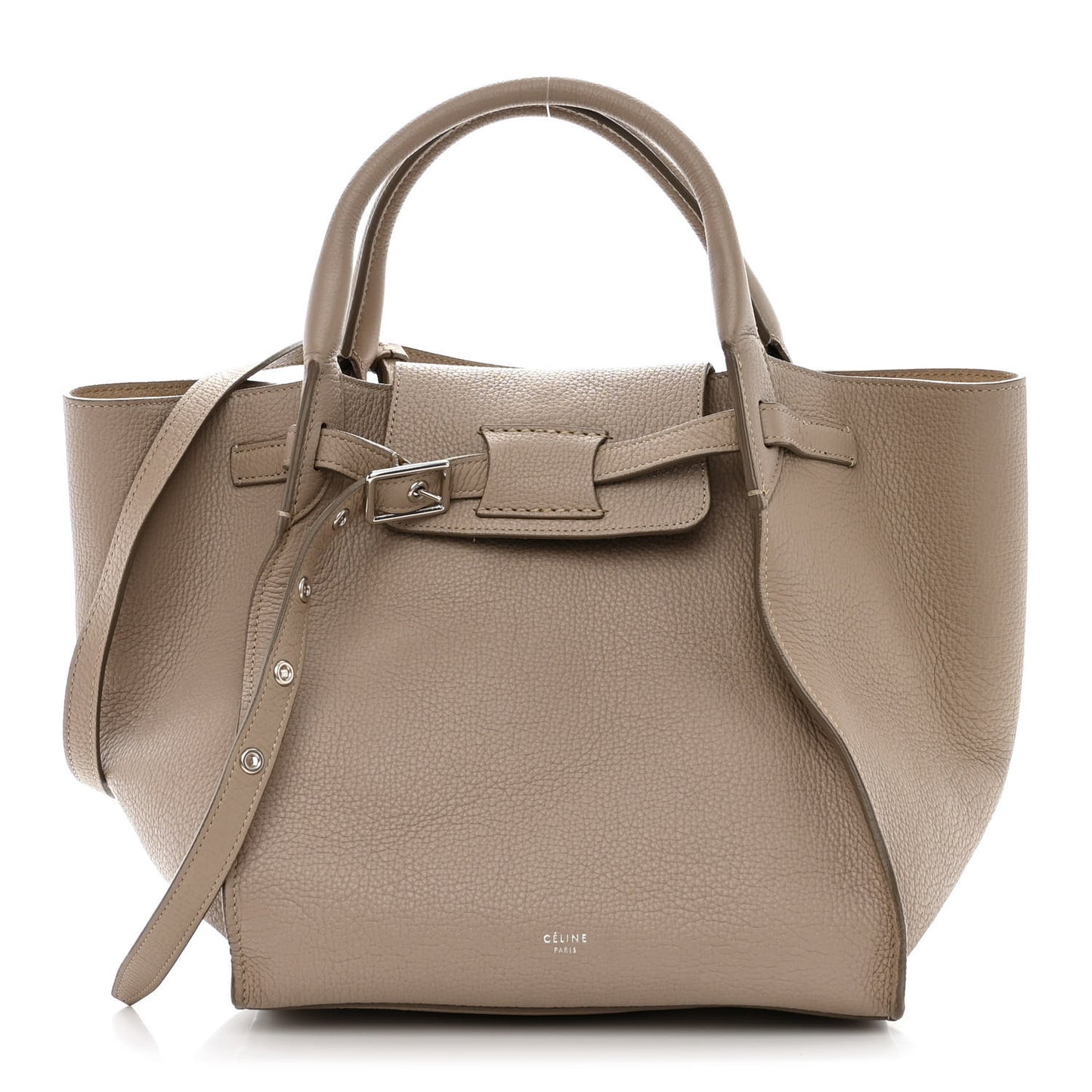 Supple Grained Calfskin Small Big Bag Light Taupe
