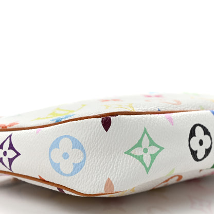 Louis Vuitton Monogram Multicolor Pochette Accessories White 6 of 8