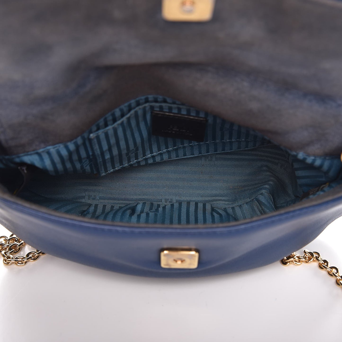 Nappa Fendista Pouchette Crossbody Iris