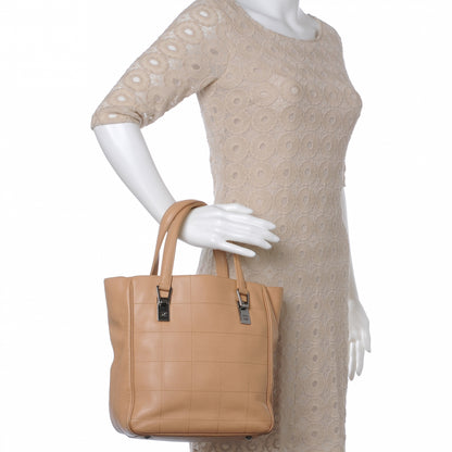 Chanel Caviar Square Stitched Bag Beige 2 of 7