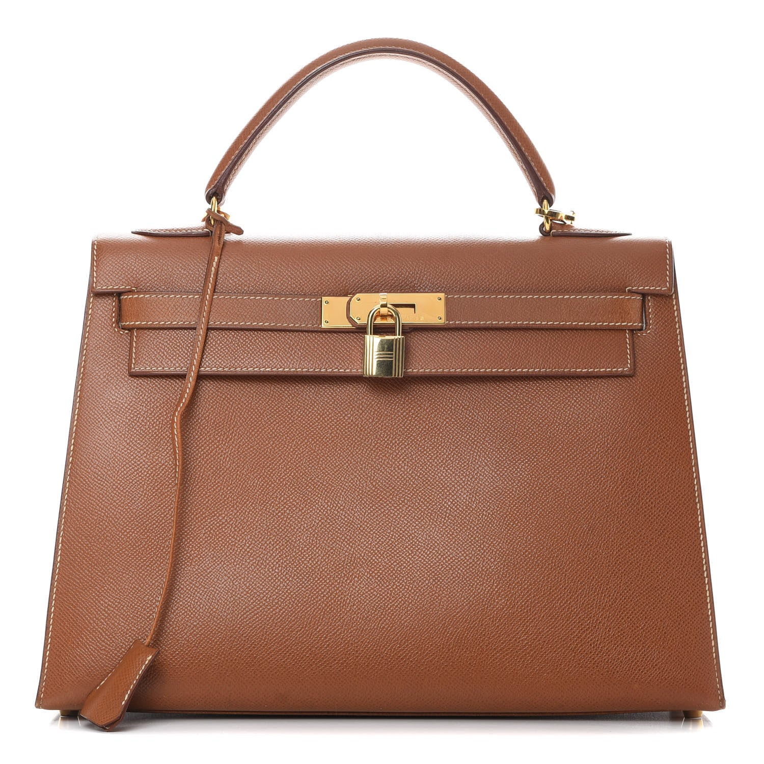 Hermes Courchevel Kelly Sellier 32 Gold 1 of 17