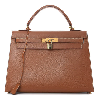 Hermes Courchevel Kelly Sellier 32 Gold 1 of 17
