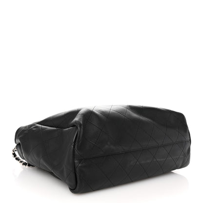 Chanel Calfskin Stitched Large Lady Coco Shopping Tote Black 4 of 10