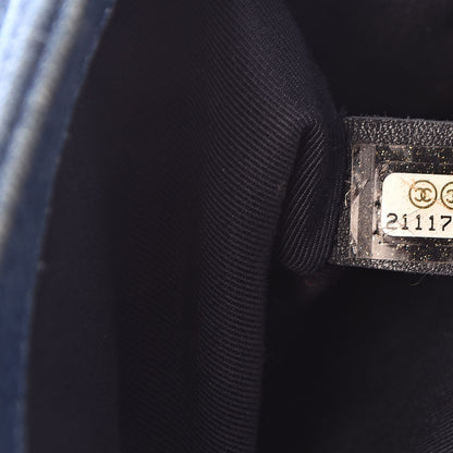 Chanel Denim Patchwork Medium Boy Flap Blue 7 of 10
