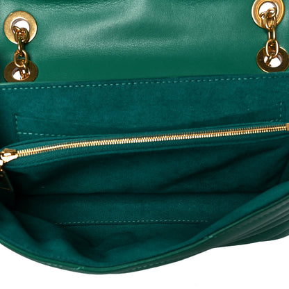 Louis Vuitton Calfskin New Wave Chain Bag MM NM Emerald 5 of 11
