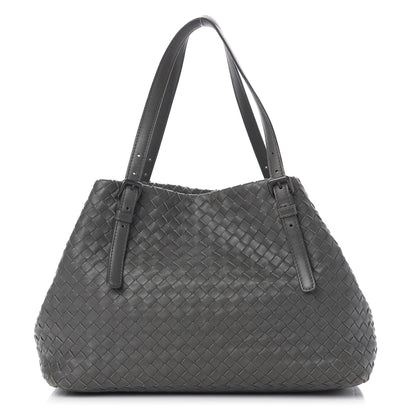 Bottega Veneta Nappa Intrecciato Medium Seamless Tote Light Grey 1 of 9
