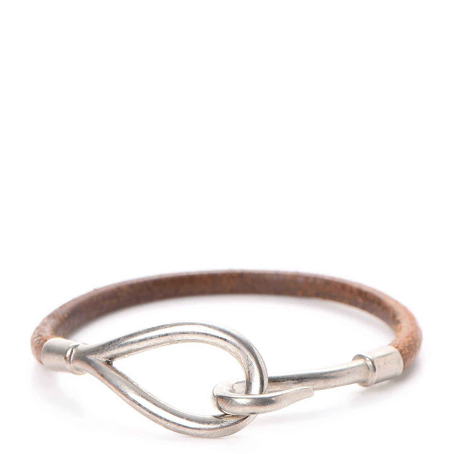 Natural Bridle Jumbo Hook Bracelet Bouton