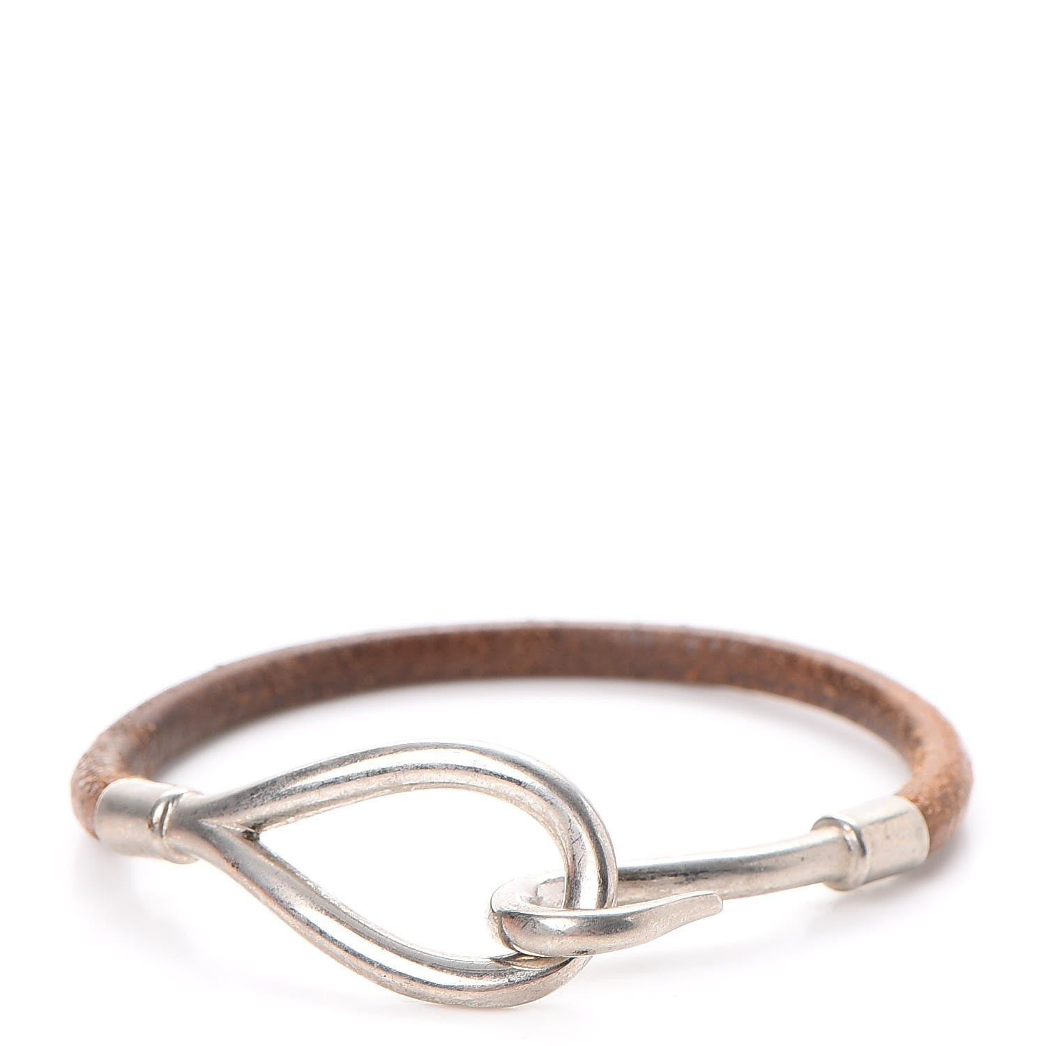 Hermes Natural Bridle Jumbo Hook Bracelet Bouton 1 of 6