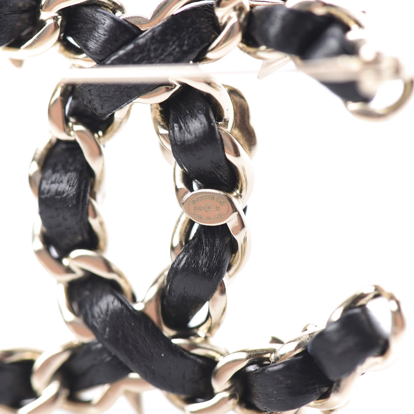 Lambskin Pearl Strass Sergeant Brooch Gold