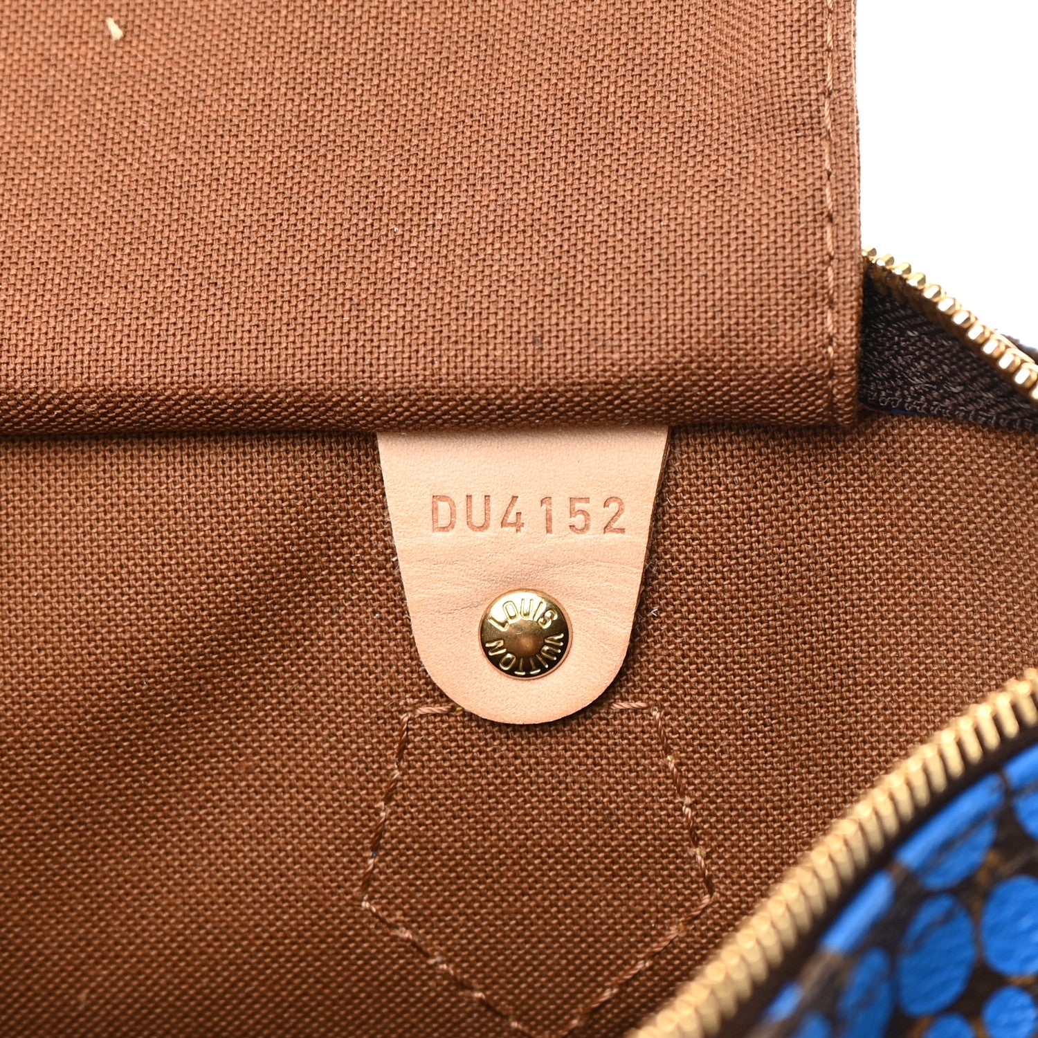 Louis Vuitton Monogram Kusama Town Speedy 30 Blue 7 of 15
