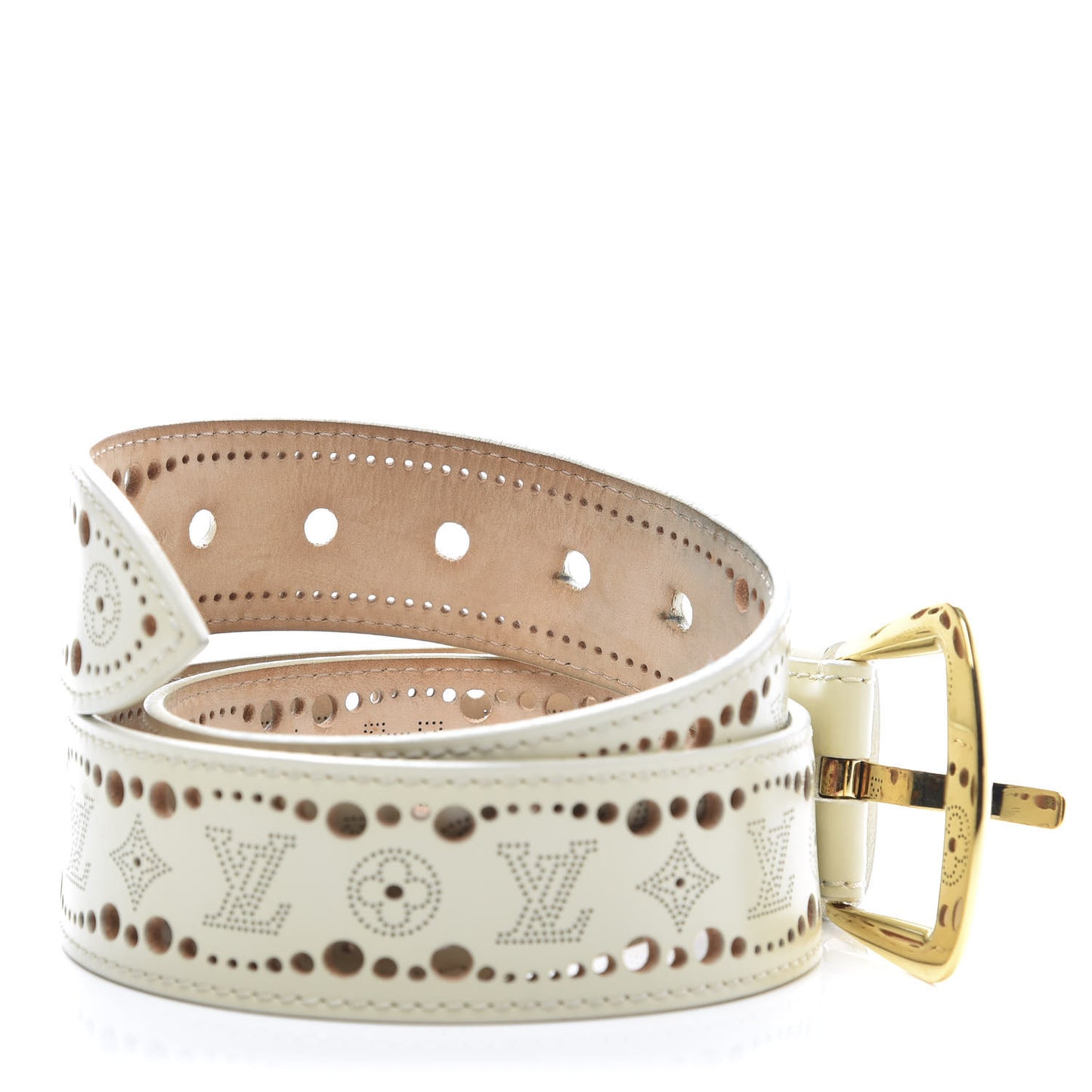 Nomade Perforation Belt 85 34 White