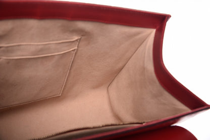 Gucci Guccissima Signature Medium Padlock Top Handle Bag Hibiscus Red 13 of 18
