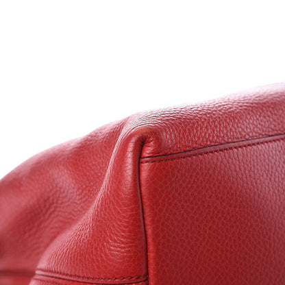 Gucci Pebbled Calfskin Medium Soho Chain Shoulder Bag Tabasco Red 14 of 17