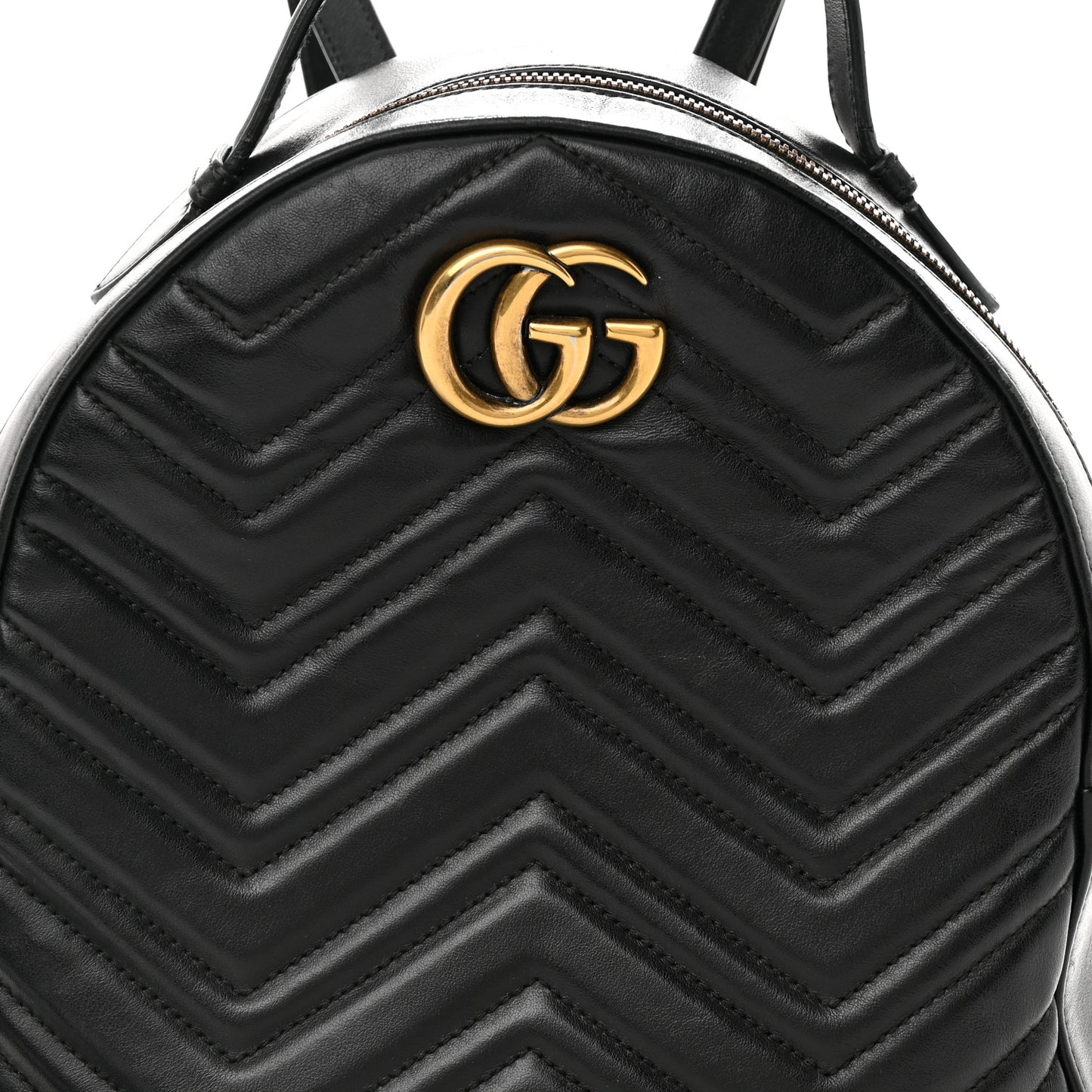 Calfskin Matelasse GG Marmont Backpack Black