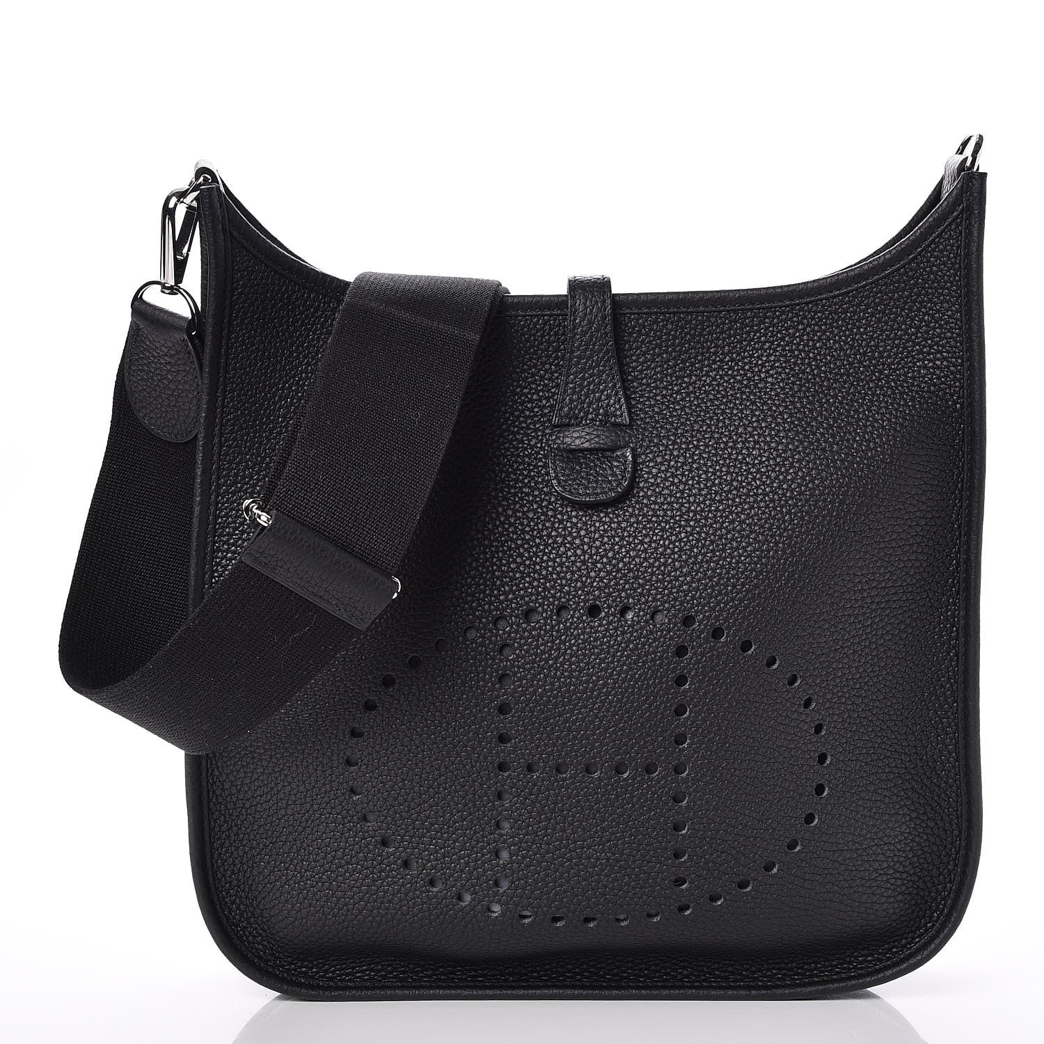 Hermes Taurillon Clemence Evelyne III PM Black 1 of 7