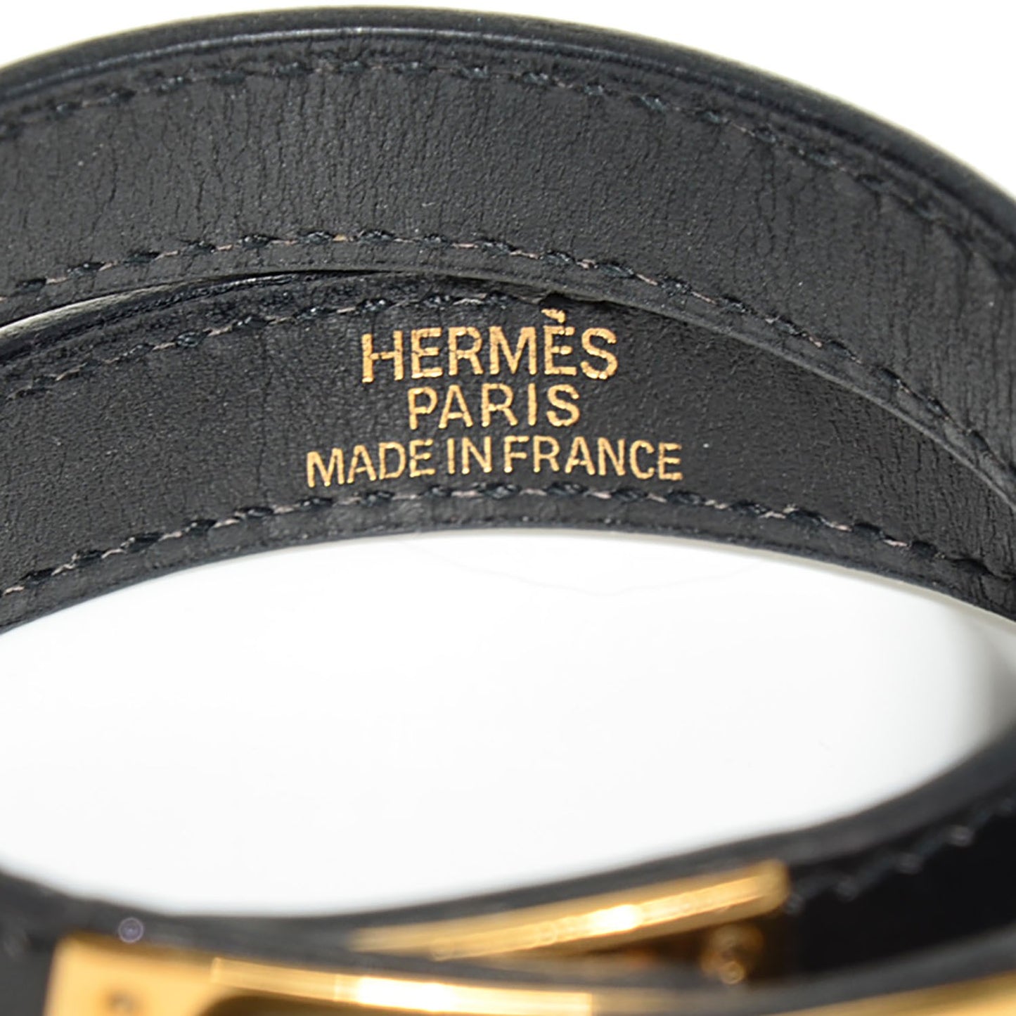 Box Kelly Double Tour Bracelet Small Black