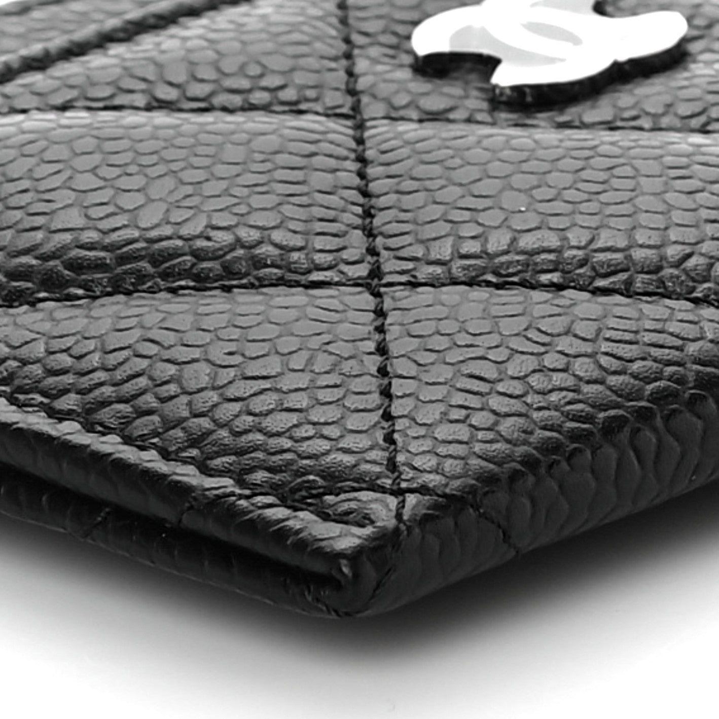 Chanel Caviar Quilted Card Holder Black 10 of 12
