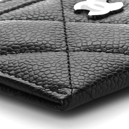 Chanel Caviar Quilted Card Holder Black 10 of 12