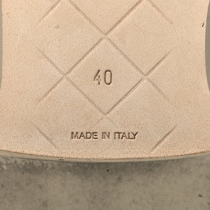 Chanel Canvas Quilted CC Turnlock Loafers 40 Beige 7 of 9