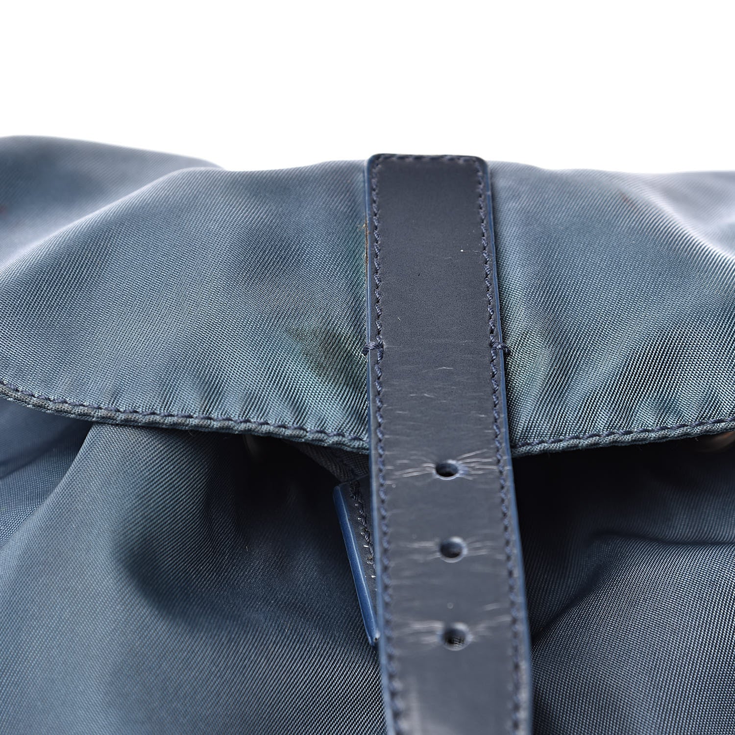 Prada Nylon Vela Cinch Backpack Blue 16 of 17