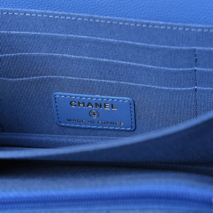 Chanel Caviar Quilted Mini Wallet On Chain WOC Blue 7 of 14