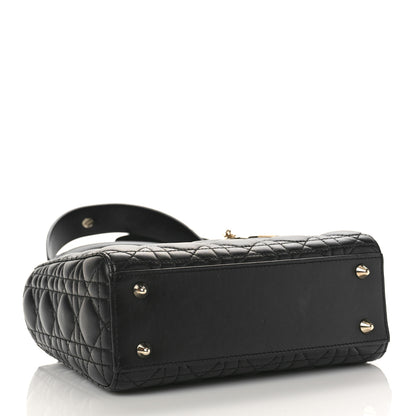 Christian Dior Lambskin Cannage Small My ABCDior Lady Dior Black 4 of 8