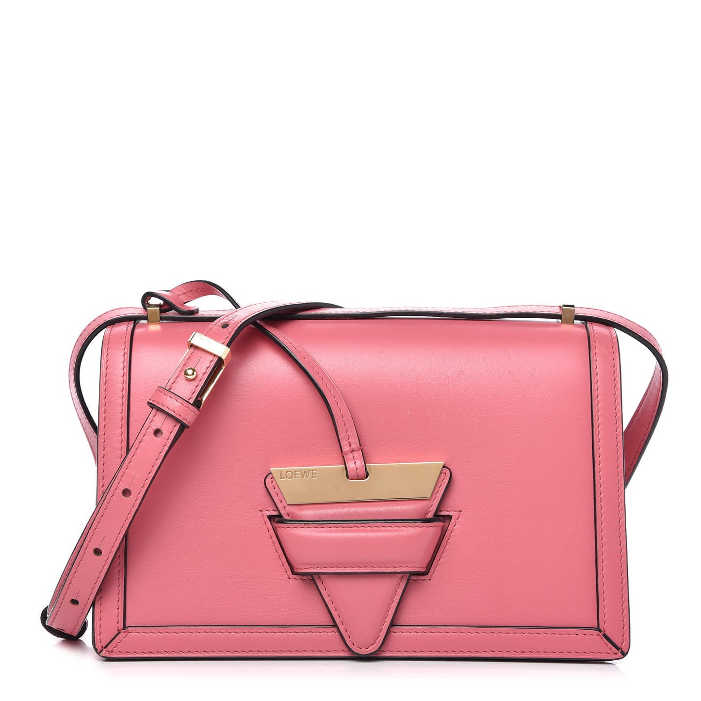 Calfskin Medium Barcelona Shoulder Bag Pink