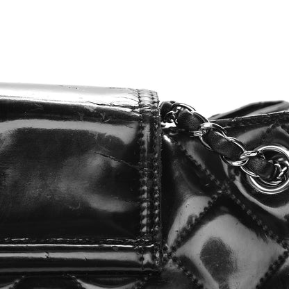 Chanel Vinyl Quilted Mademoiselle Accordion Flap Black 18 of 21