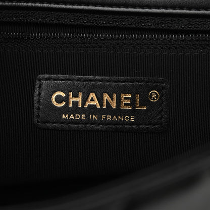 Chanel Crumpled Calfskin Medium Chain All Over Flap Black 5 of 14