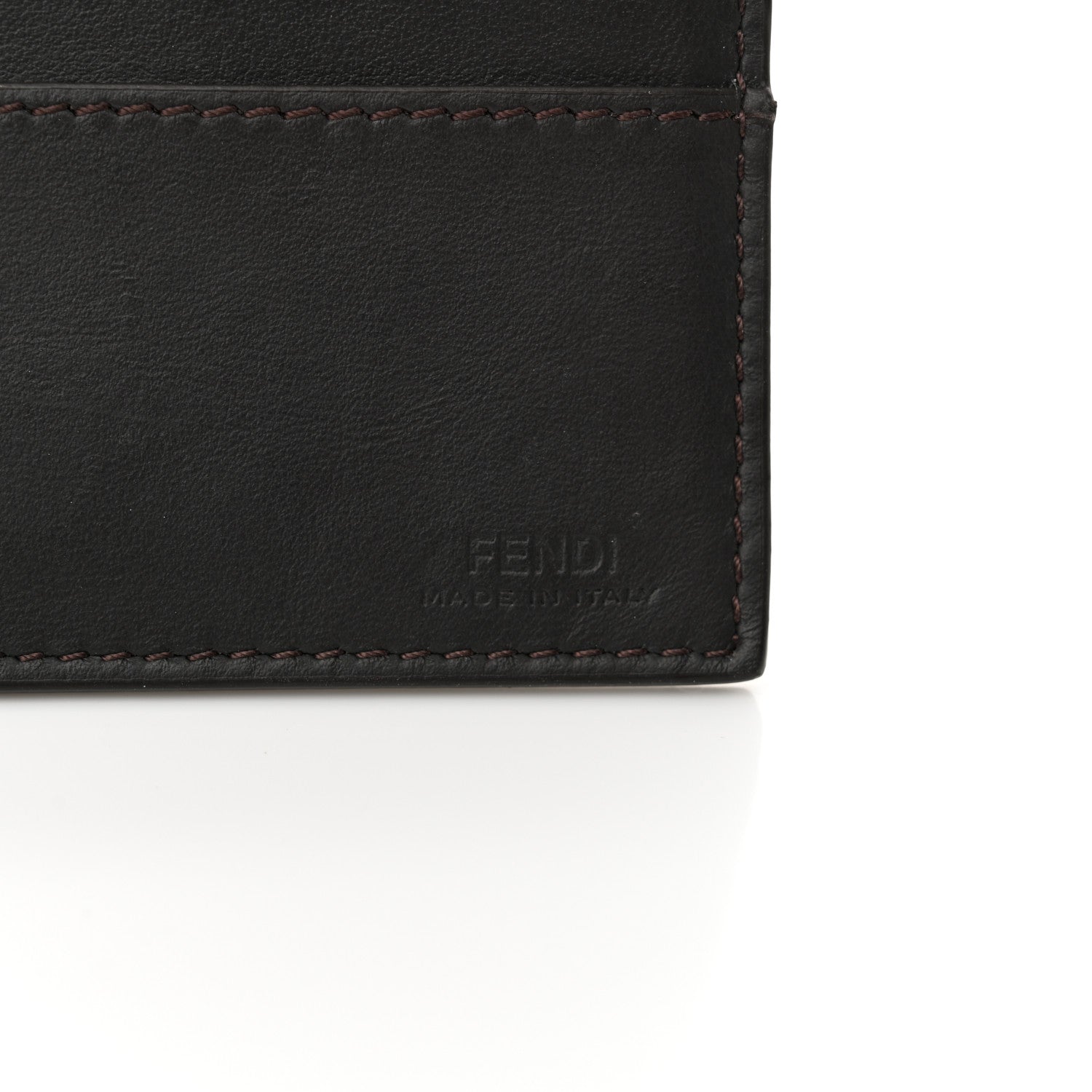 Fendi Fabric Jacquard Vitello Grace FF 1974 Fendigraphy Wallet On Chain Tobacco Moro Ebano 7 of 11
