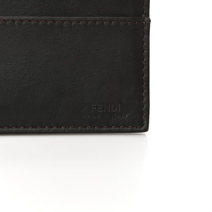 Fendi Fabric Jacquard Vitello Grace FF 1974 Fendigraphy Wallet On Chain Tobacco Moro Ebano 7 of 11