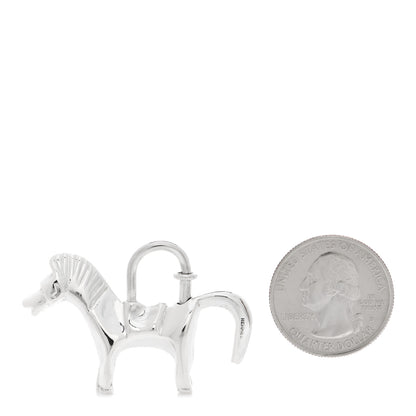 Hermes Sterling Silver Horse Cadena Lock 2 of 5