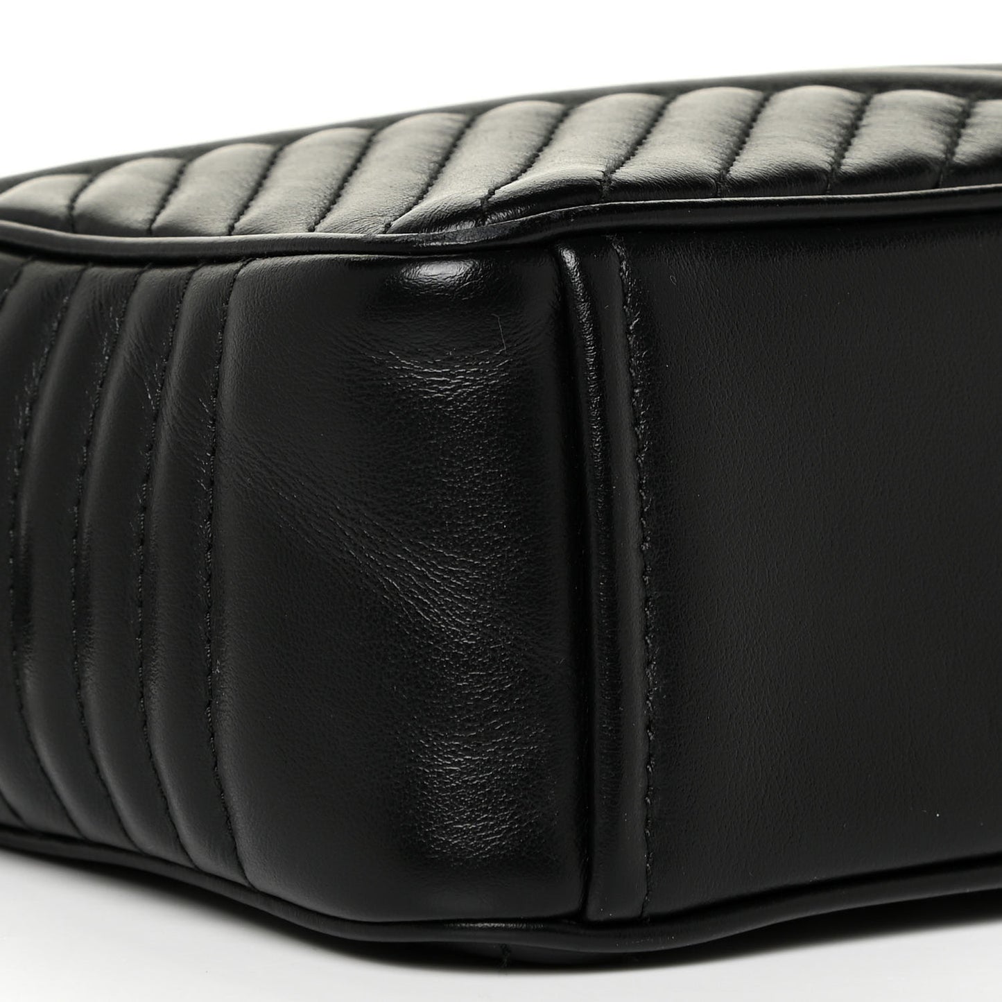 Soft Calfskin Impunture Diagramme Camera Bag Black