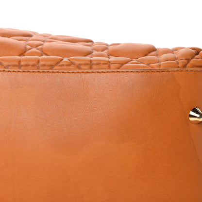 Christian Dior Lambskin Cannage Large Soft Lady Dior Shopping Tote Orange 10 of 16
