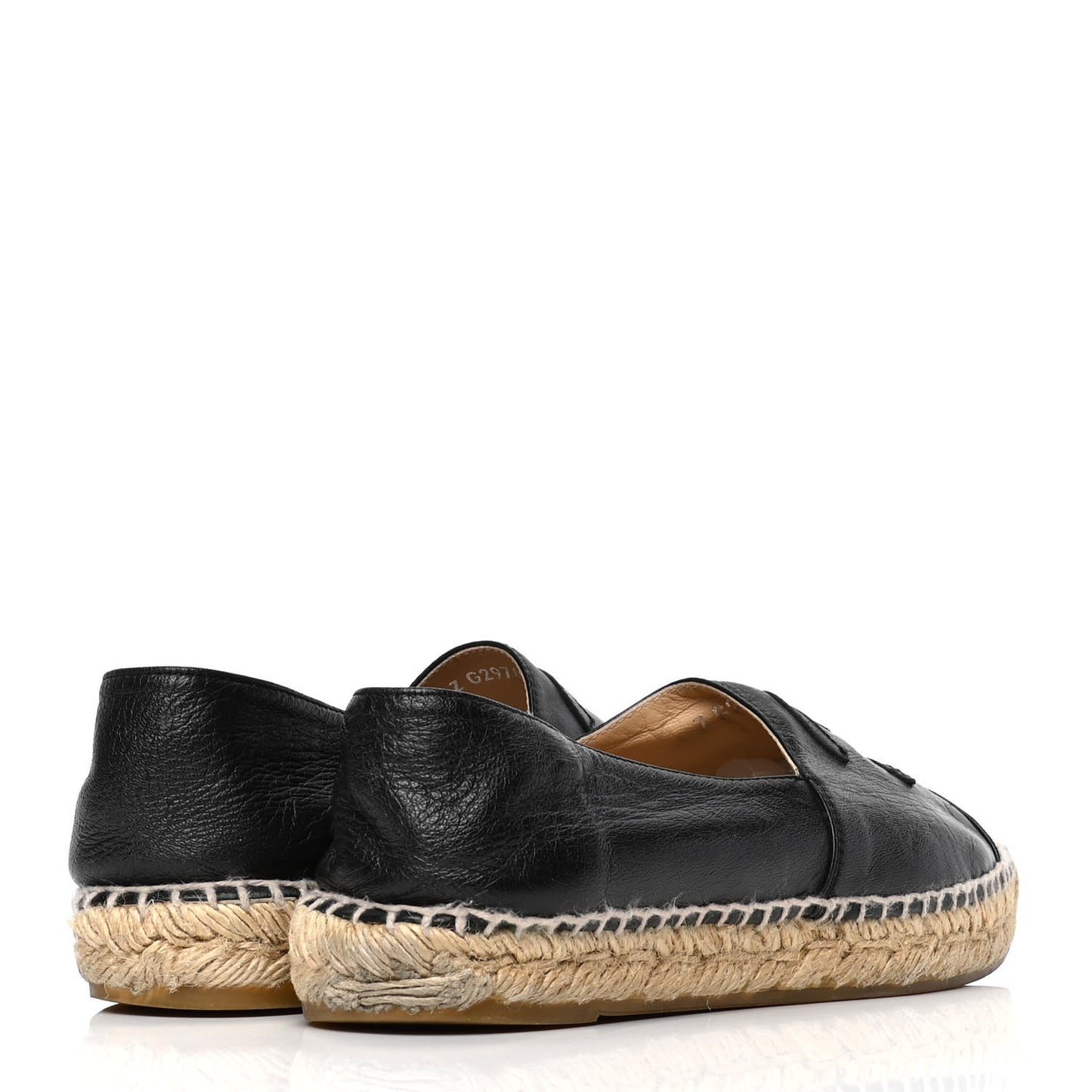 Lambskin CC Espadrilles 38 Black