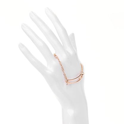 Hermes 18K Rose Gold Diamond MM Chaine d'Ancre Punk Bracelet SH 2 of 5