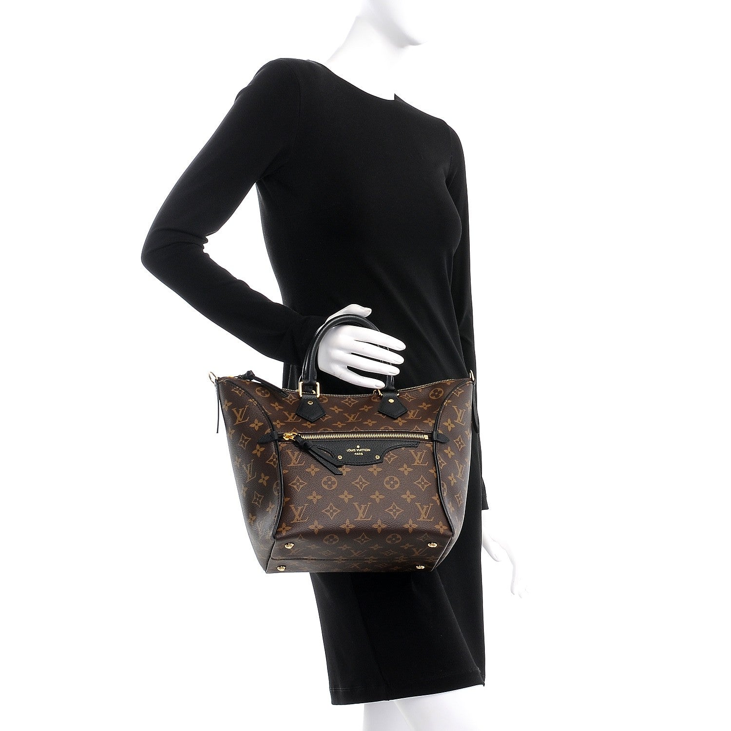 Louis Vuitton Monogram Tournelle PM Black 3 of 9