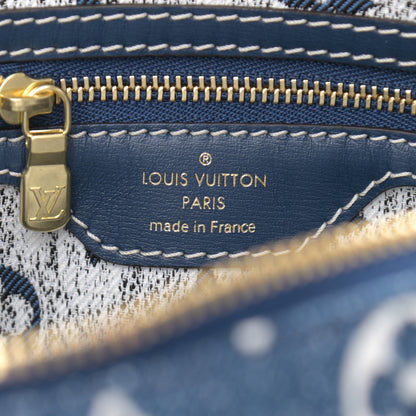 Louis Vuitton Monogram Jacquard Denim Speedy Bandouliere 25 Bleu 6 of 9