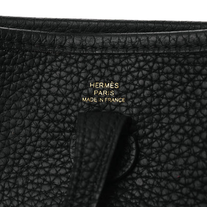 Hermes Taurillon Clemence Evelyne TPM Black 6 of 12
