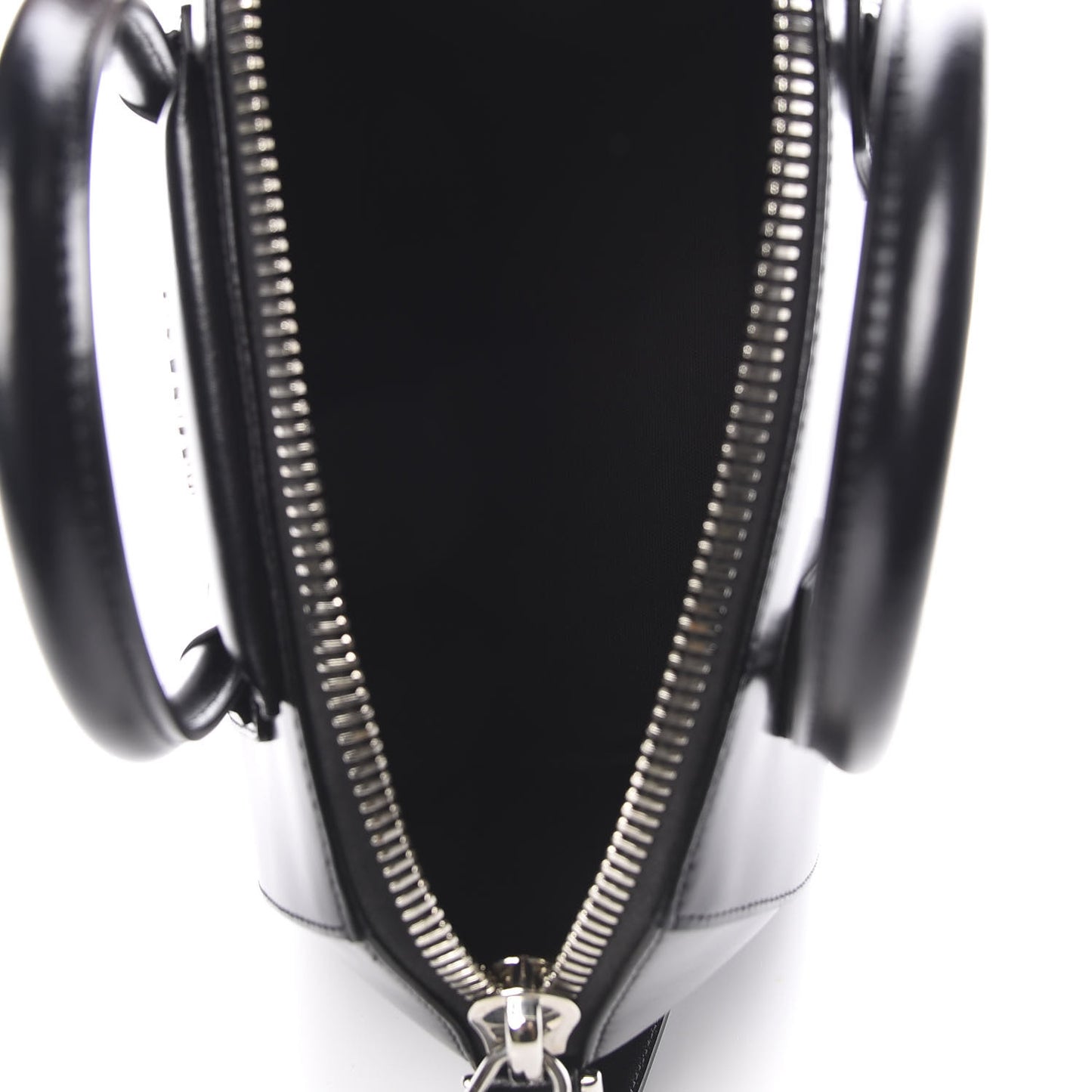 Shiny Lord Calfskin Small Antigona Black