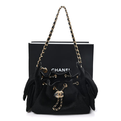 Chanel Pony Hair Mini Chanel 25 Handbag Black 11 of 11
