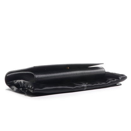 Saint Laurent Calfskin Monogram Large Belle De Jour Clutch Black 5 of 8