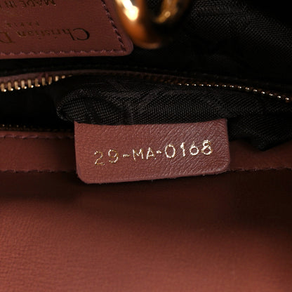Christian Dior Lambskin Cannage Small Lucky Badges My Lady Dior Petale Brique 8 of 14