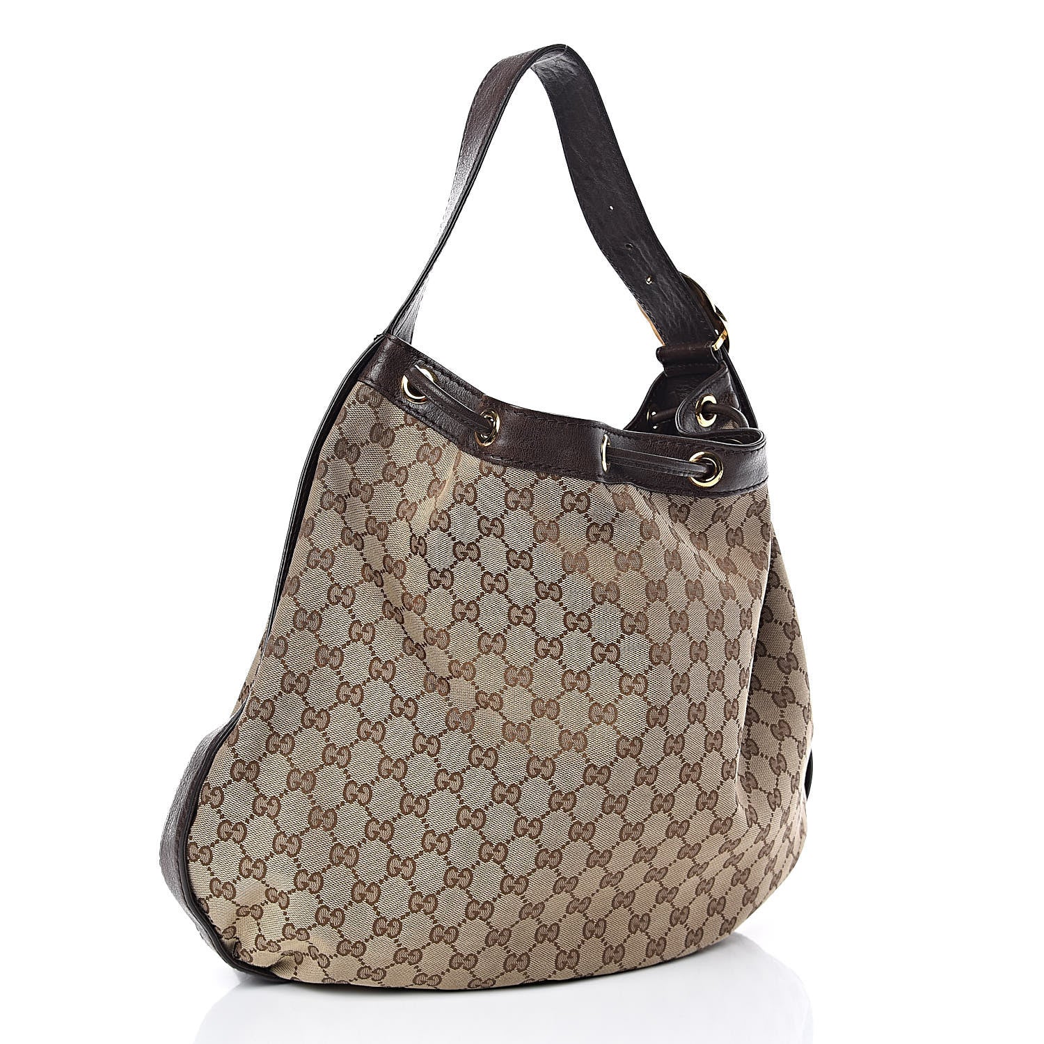 Gucci Monogram Medium Interlocking Icon Shoulder Bag Dark Brown 3 of 8