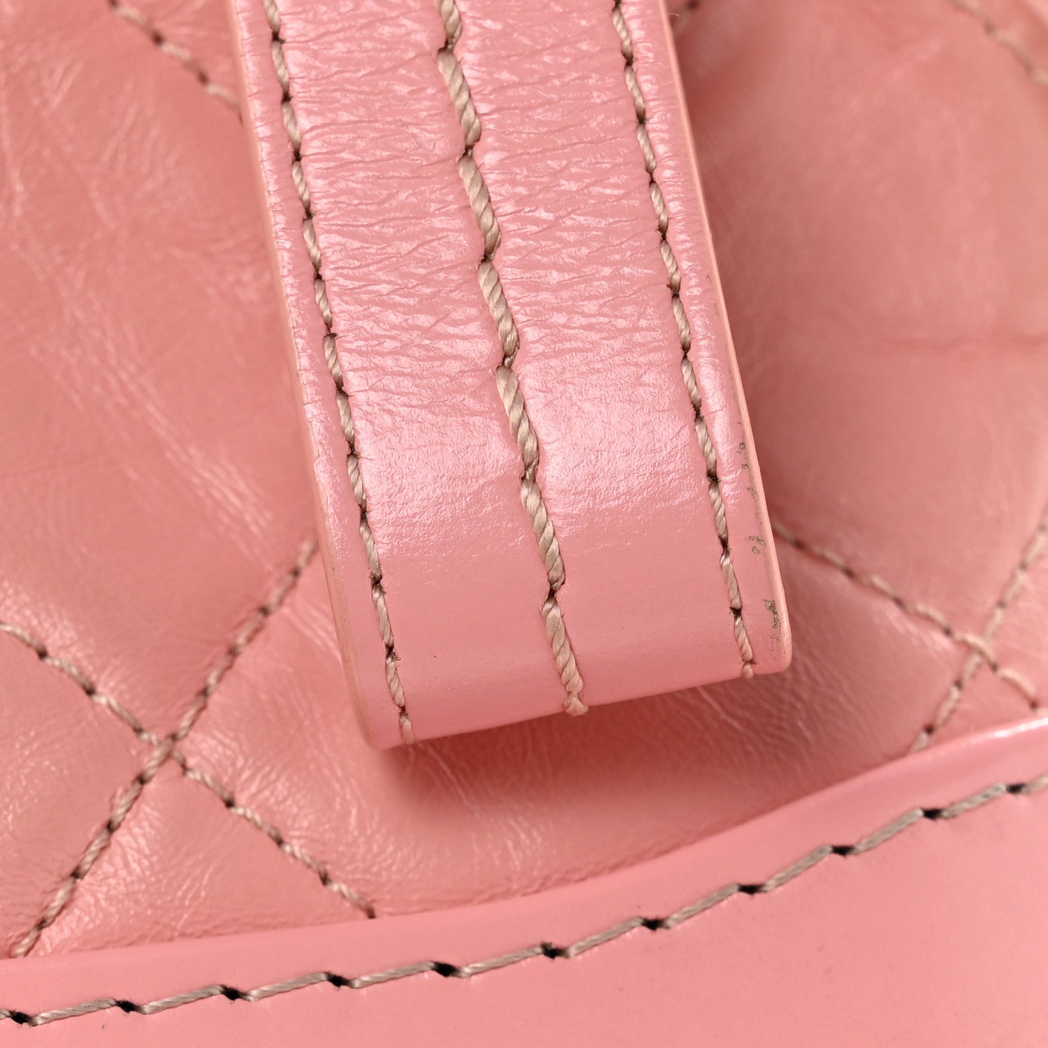 Chanel Aged Calfskin Quilted Small Gabrielle Hobo Pink 12 of 12