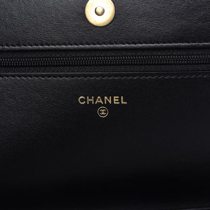 Chanel Caviar Quilted Boy Wallet On Chain WOC Black 8 of 12